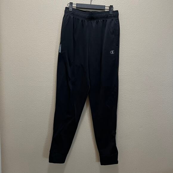 Champion Powertrain Athletic Jogging Pants Black Stretch Elastic Waist Sz S - Picture 2 of 8